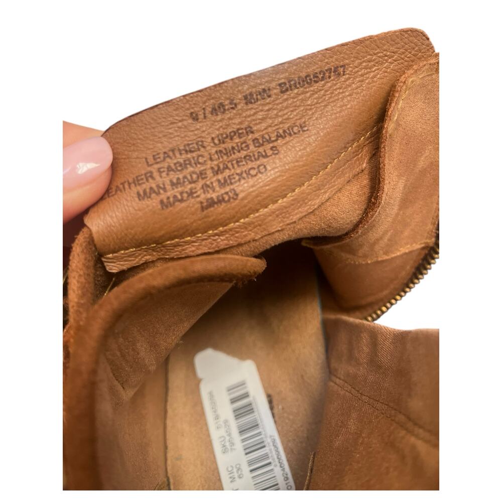 Born MORAGA Distressed Suede Booties Buckle Ankle Boot | Sz 9 Brown NEW - Picture 12 of 16